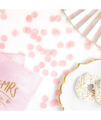 Confettis rose pâle
