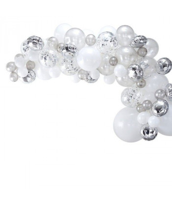 Arche de ballons en kit - Argent