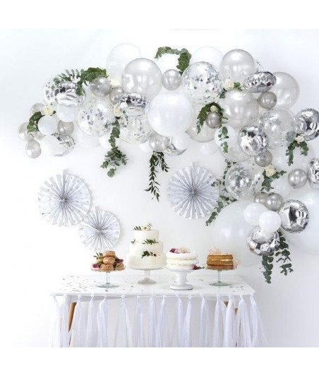 Arche de ballons en kit - Argent
