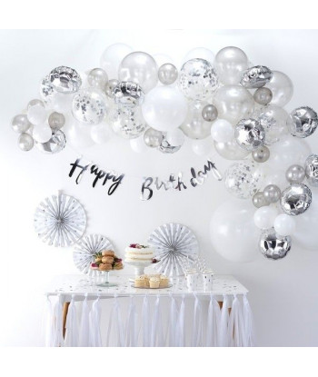 Arche de ballons en kit - Argent