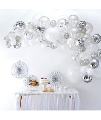 Arche de ballons en kit - Argent