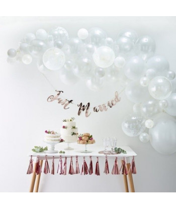 Arche de ballons en kit - Blanc