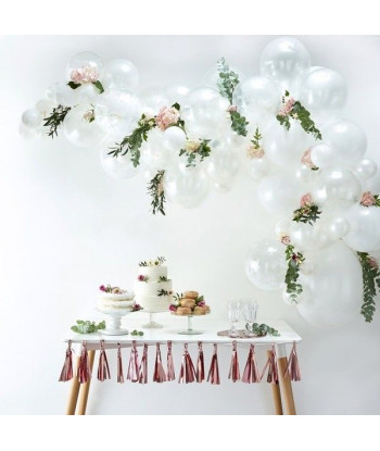 Arche de ballons en kit - Blanc