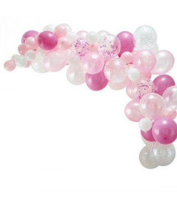Arche de ballons en kit - Rose Fuchsia