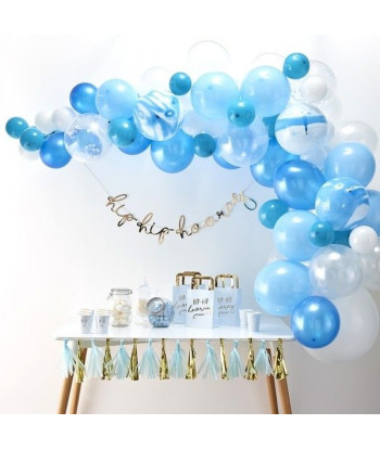 Guirlande de ballons en kit - Bleu