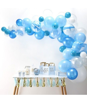 Guirlande de ballons en kit - Bleu