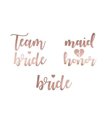 Tatouages temporaires EVJF - rose gold