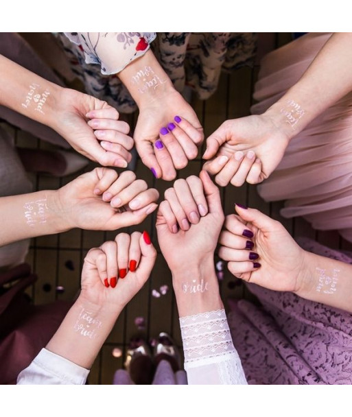 Tatouages temporaires EVJF - rose gold