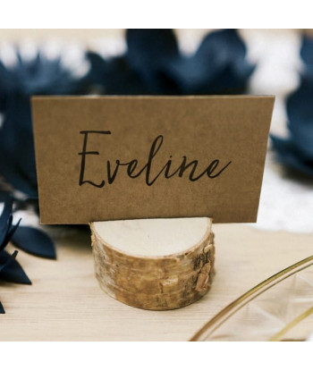 Rondins de bois Marque places (par 10)