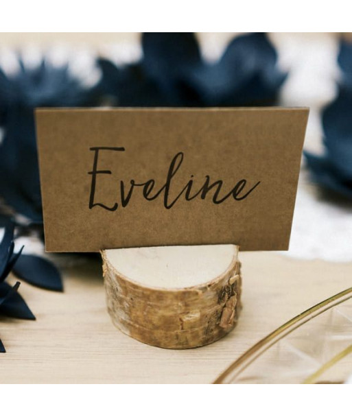 Rondins de bois Marque places (par 10)