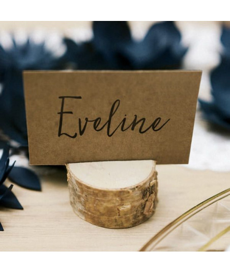 Rondins de bois Marque places (par 10)