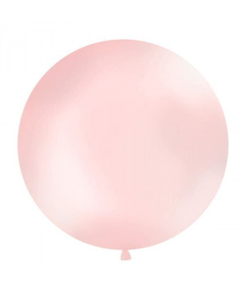 Ballon géant rose nude métallisé