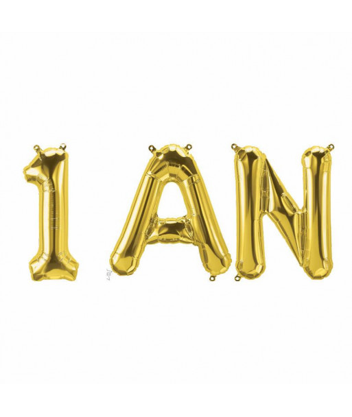 Ballons d'anniversaire 1 an - or