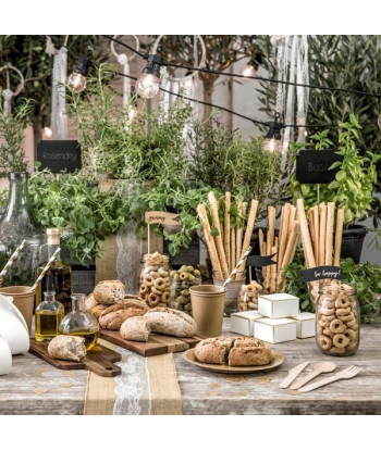 Boîtes cadeaux - blanc et or (par 10)