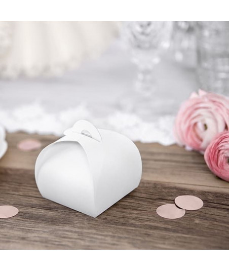 Boîtes cadeaux invités - blancs (par 10)