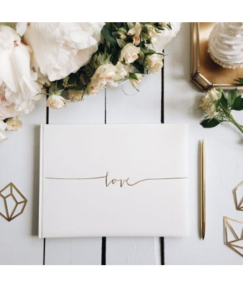 Porte stylo or et blanc