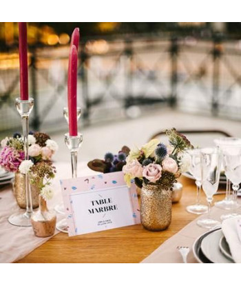 Vase avec paillettes or