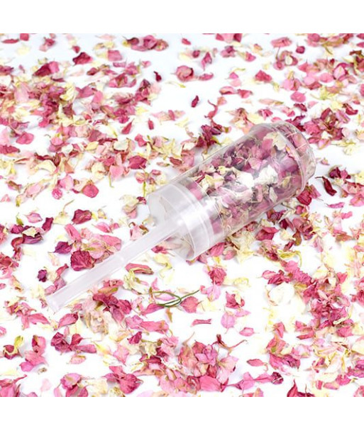 Confettis de fleurs push pop - rose