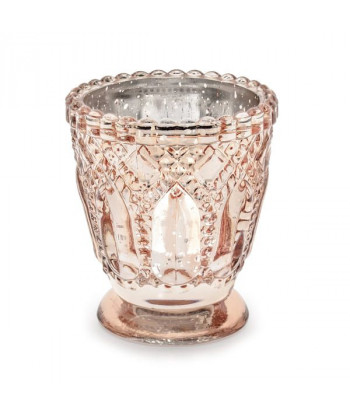 Photophores vintage rose gold x4