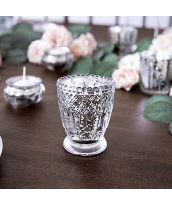 Photophores vintage argent x4