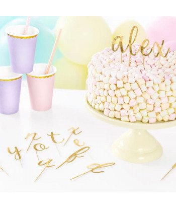 Cake topper alphabet - or