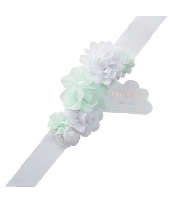 Ceinture à fleurs pour baby shower