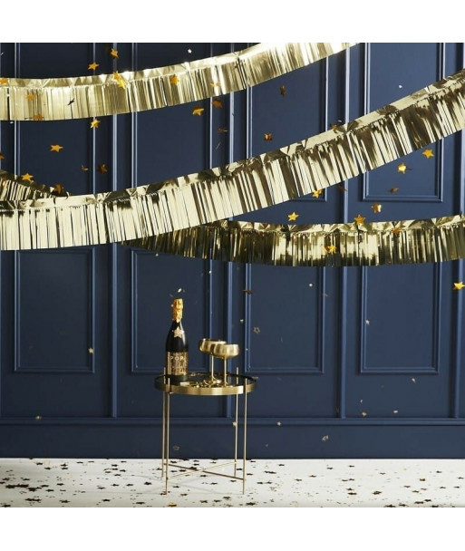 Guirlande à franges - or