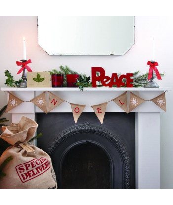 Guirlande Noël à fanions 