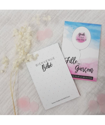 Ticket à gratter gender reveal