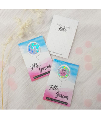 Ticket à gratter gender reveal