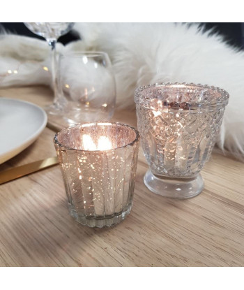 Photophores vintage argent x4