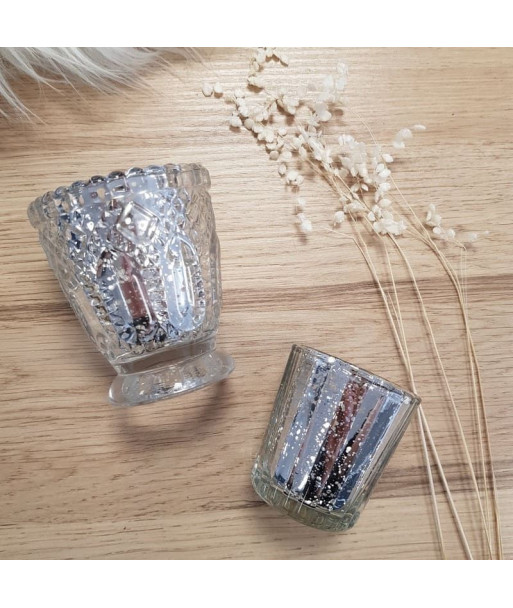 Photophores vintage argent x4