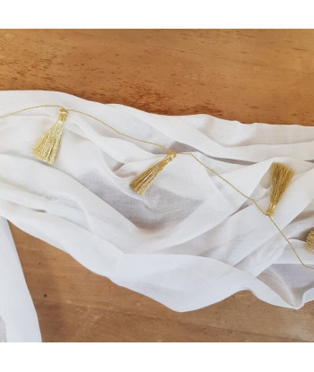 Guirlande mini pompon or