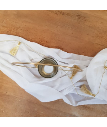 Guirlande mini pompon or