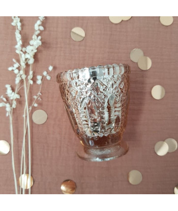 Photophores vintage rose gold x4