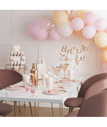 Guirlande de ballons - Rose et pêche