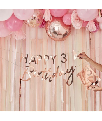 Rideau Backdrop rose gold, rose nude et pêche