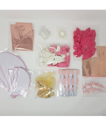 Guirlande ballons, rosaces, boules papier