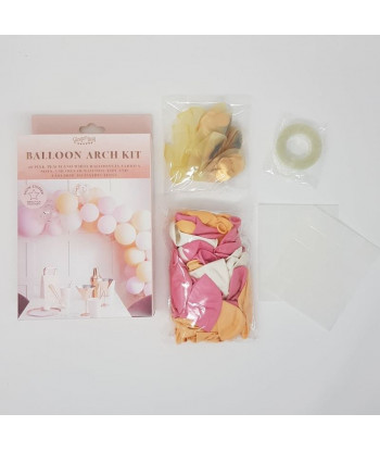 Guirlande de ballons - Rose et pêche