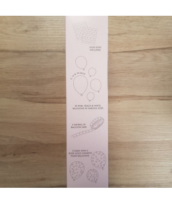 Guirlande de ballons - Rose et pêche