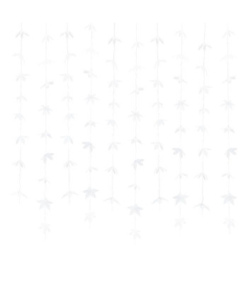 Rideau fleurs origami