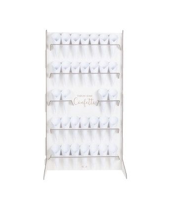 Présentoir pour cornets à confettis