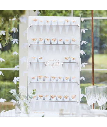 Présentoir pour cornets à confettis