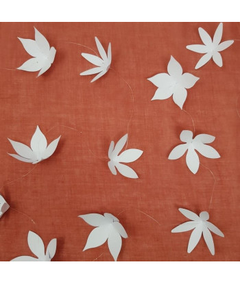 Rideau fleurs origami