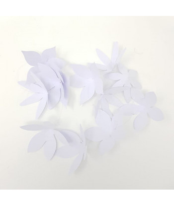 Rideau fleurs origami