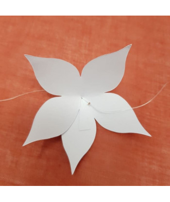 Rideau fleurs origami