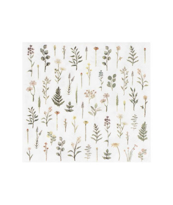 Serviettes motif végétal