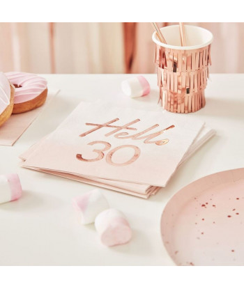 Gobelets rose gold à franges x8