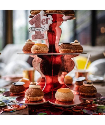 Bougie anniversaire 1 AN - rose gold