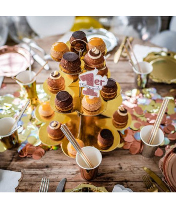 Bougie anniversaire 1 AN - rose gold